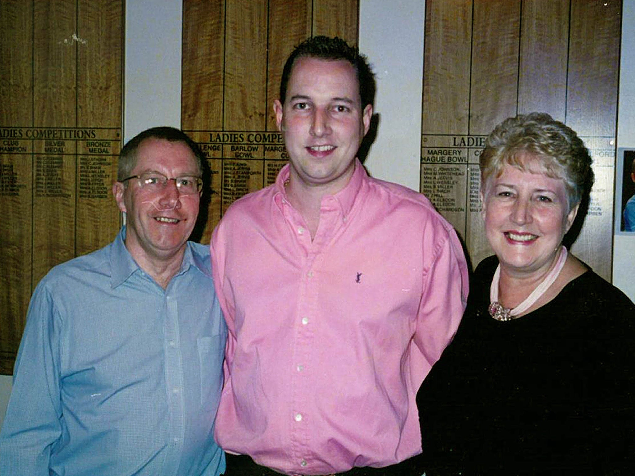 Undated handout photo issued by North Yorkshire Police of Keith and Margaret Wilson with their son Paul Wilson (centre)