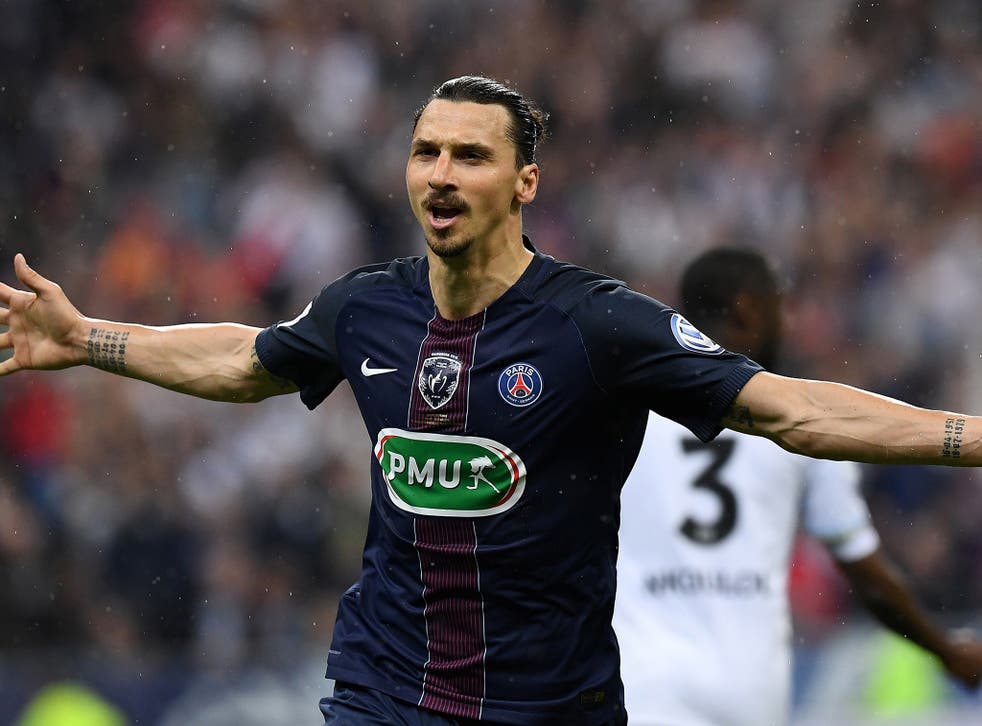 Ibrahimovic's contract with Paris Saint-Germain expires at the end of next month