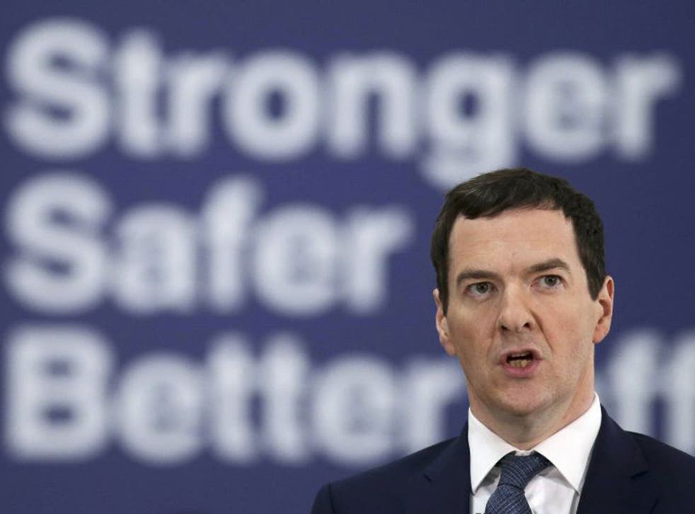 George Osborne has said deep cuts will be required to plug a 'black hole' in the public finances