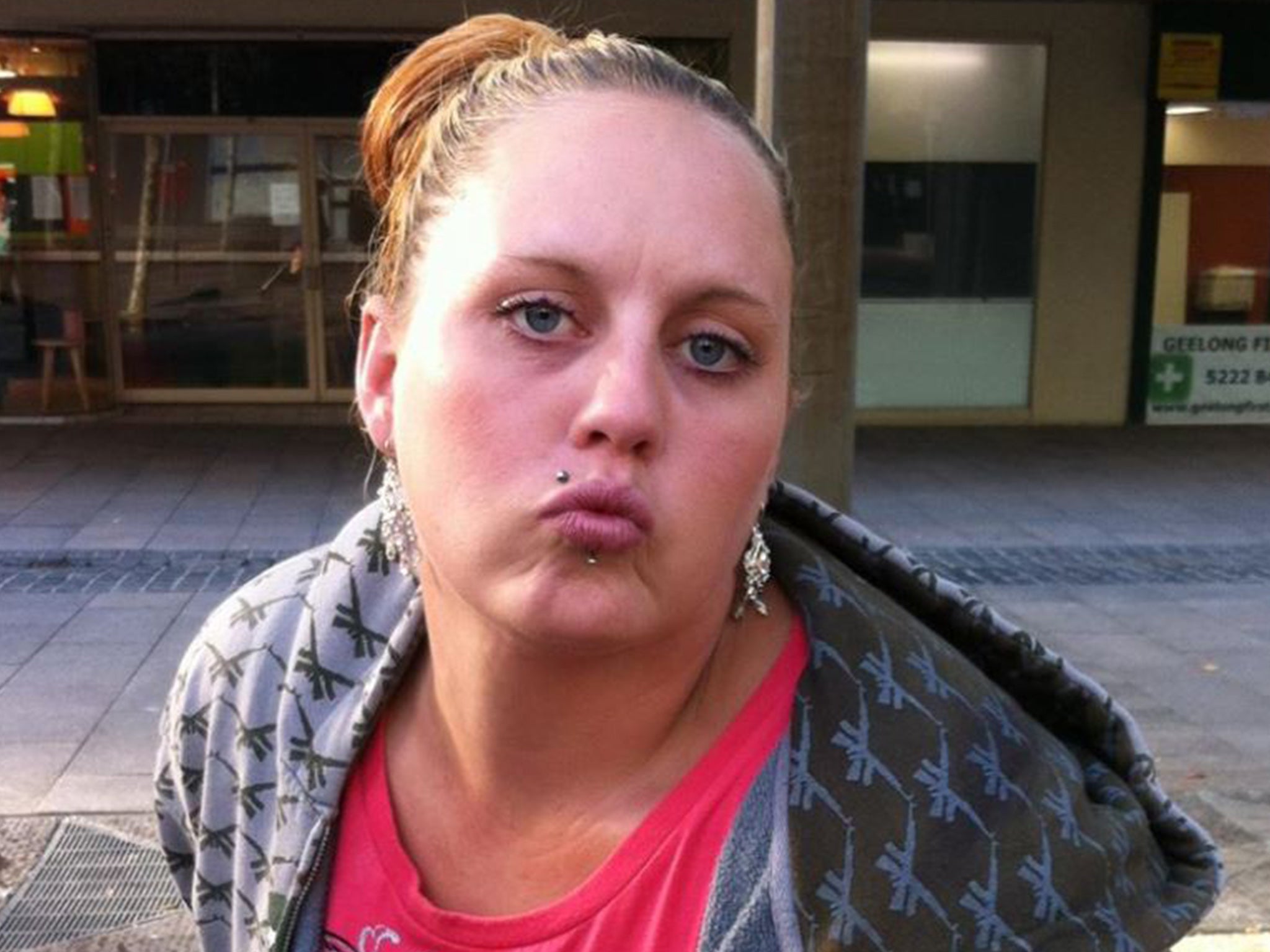 Kelly Webb, pictured, has been to prison 11 times in Australia for offences including the fatal stabbing of her stepfather in 2002