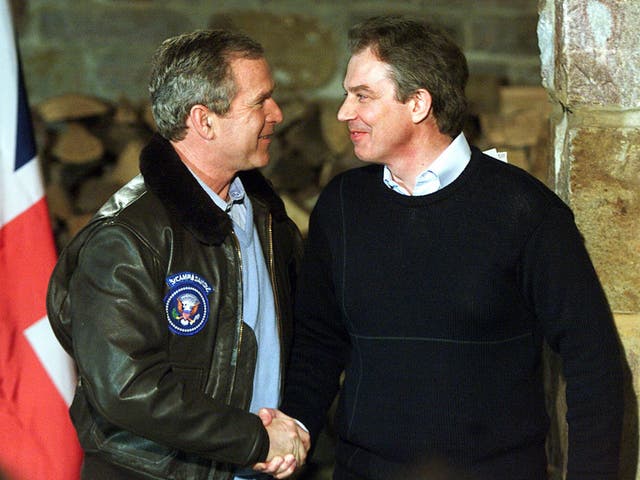 Special relationship: Bush and Blair in 2001, two years before the invasion of Iraq