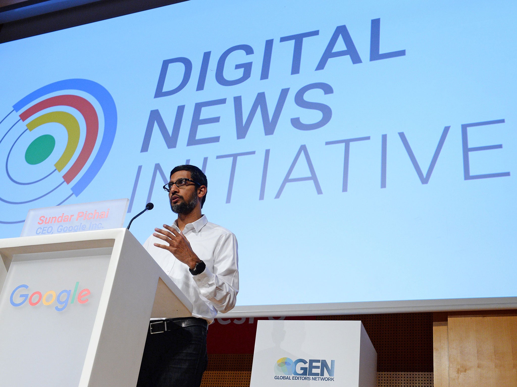 Google boss Sundar Pichai denied any wrong-doing by the company
