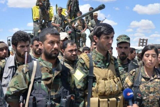 The Syrian Democratic Forces are an alliance of Kurdish, Arab, Turkmen and other rebels