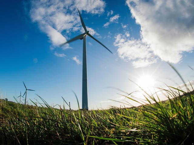 Storms at the weekend helped wind energy generation