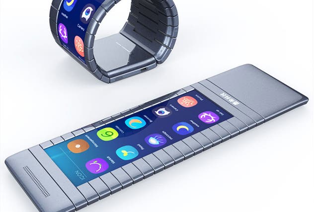 The Moxi phone will be able to roll up into a bracelet