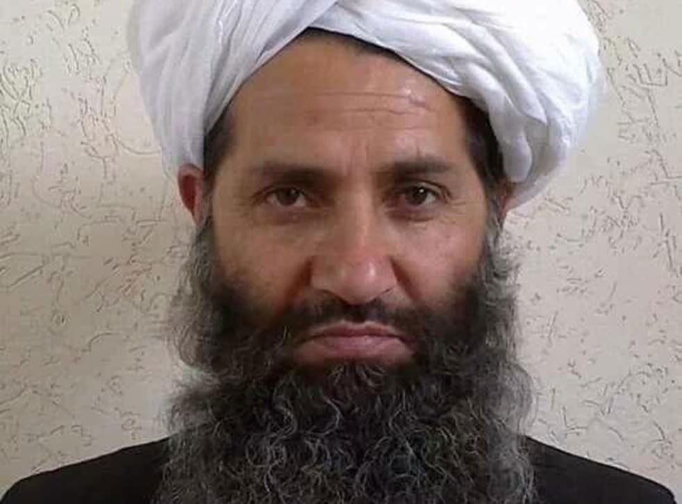 The Taliban published an undated photo of Mullah Haibatullah Akhundzada