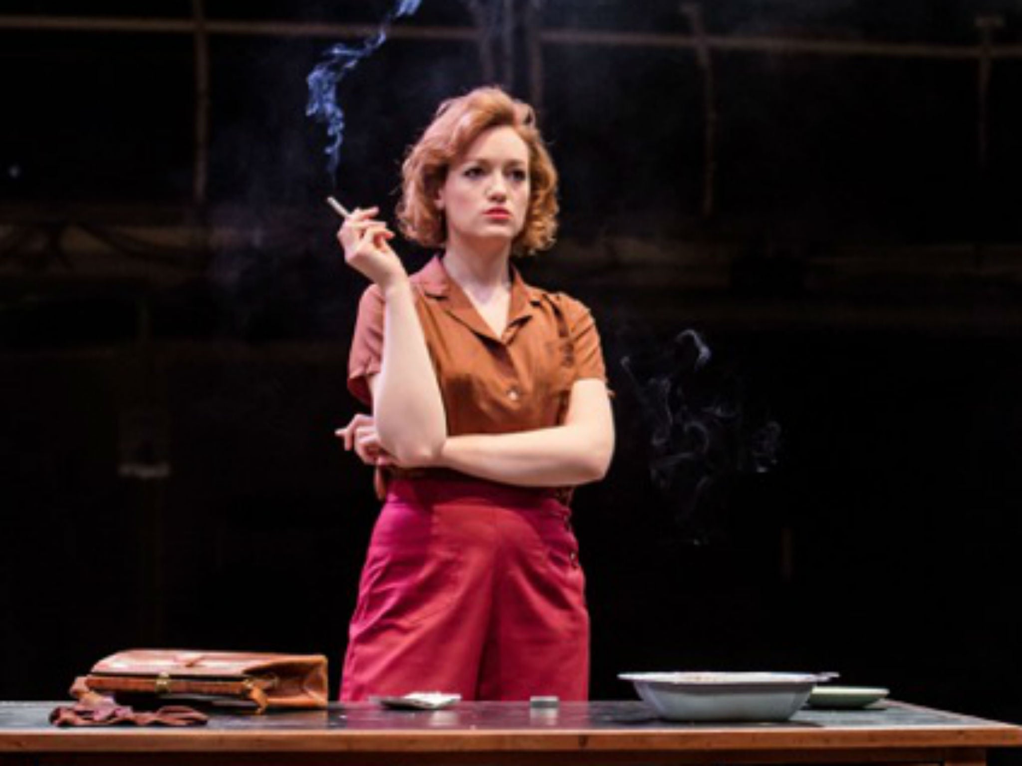 Lucy Briggs-Owen plays Julia with a 'fiery flamboyance' in The Night Watch (Richard Davenport)