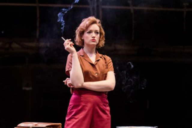Lucy Briggs-Owen plays Julia with a 'fiery flamboyance' in The Night Watch (Richard Davenport)