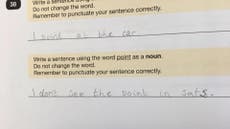 Pupil sums up this year’s Sats controversy with technically correct deadpan exam answer
