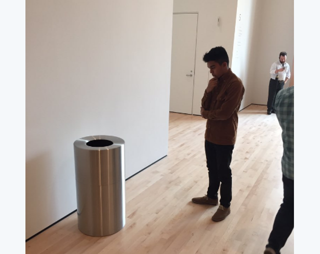 A pair of glasses were left on the floor at museum and mistook it for art | The Independent | The Independent