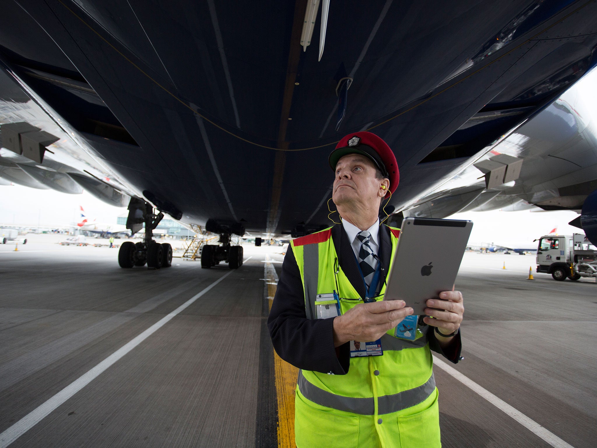 Even ground staff have access to flight data on their iPads