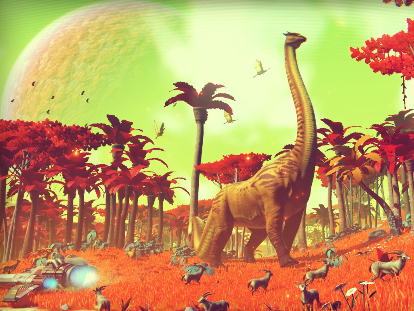 One of the planets players will be able to explore when No Man's Sky comes out
