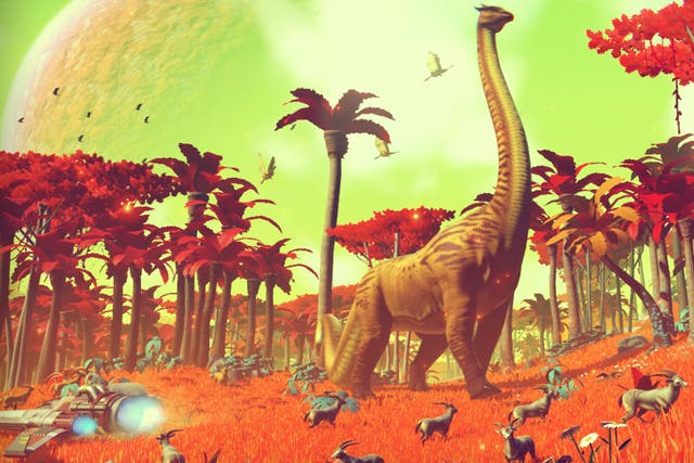 One of the planets players will be able to explore when No Man's Sky comes out