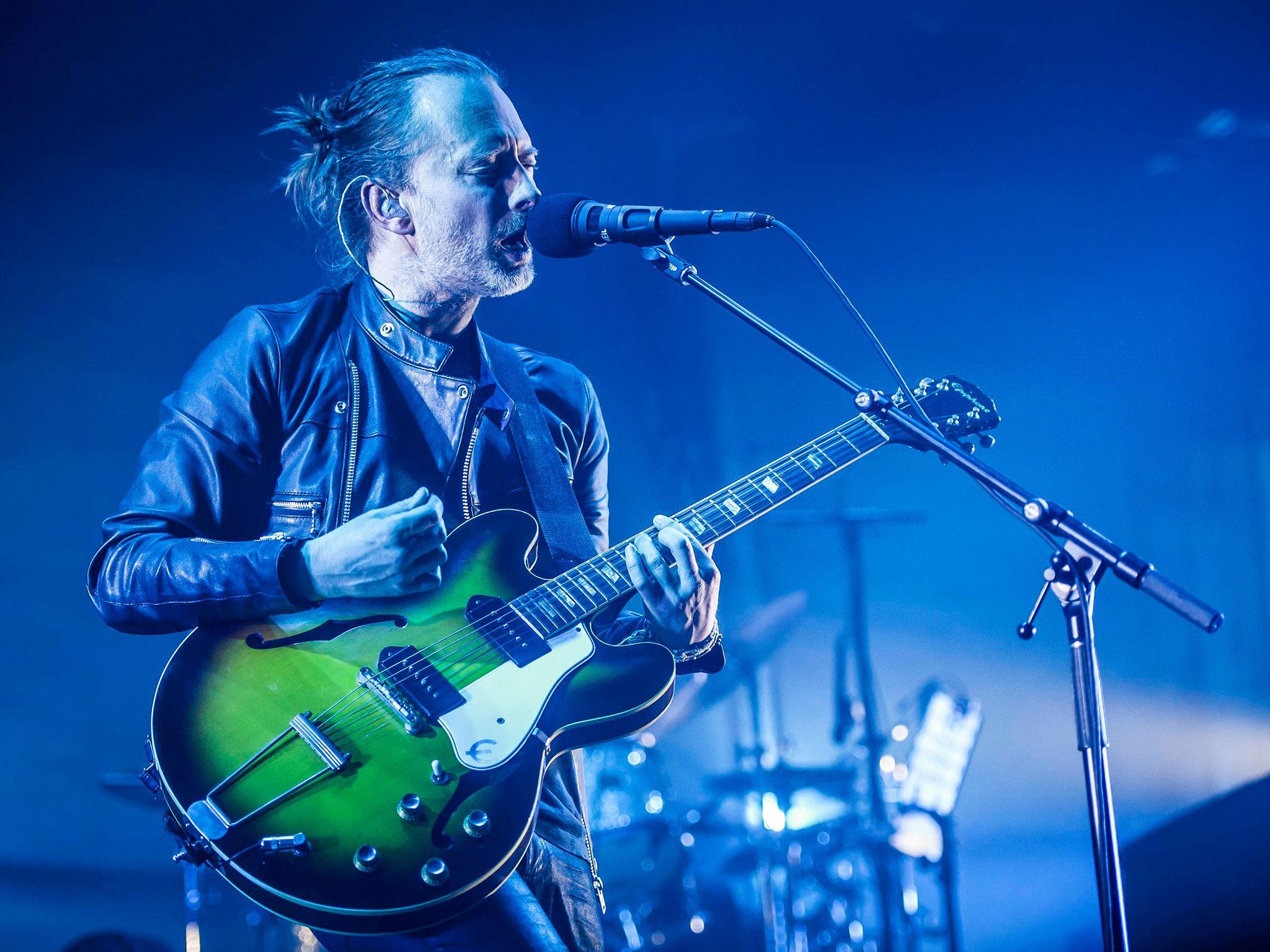 Radiohead frontman Thom Yorke performs at the Roundhouse