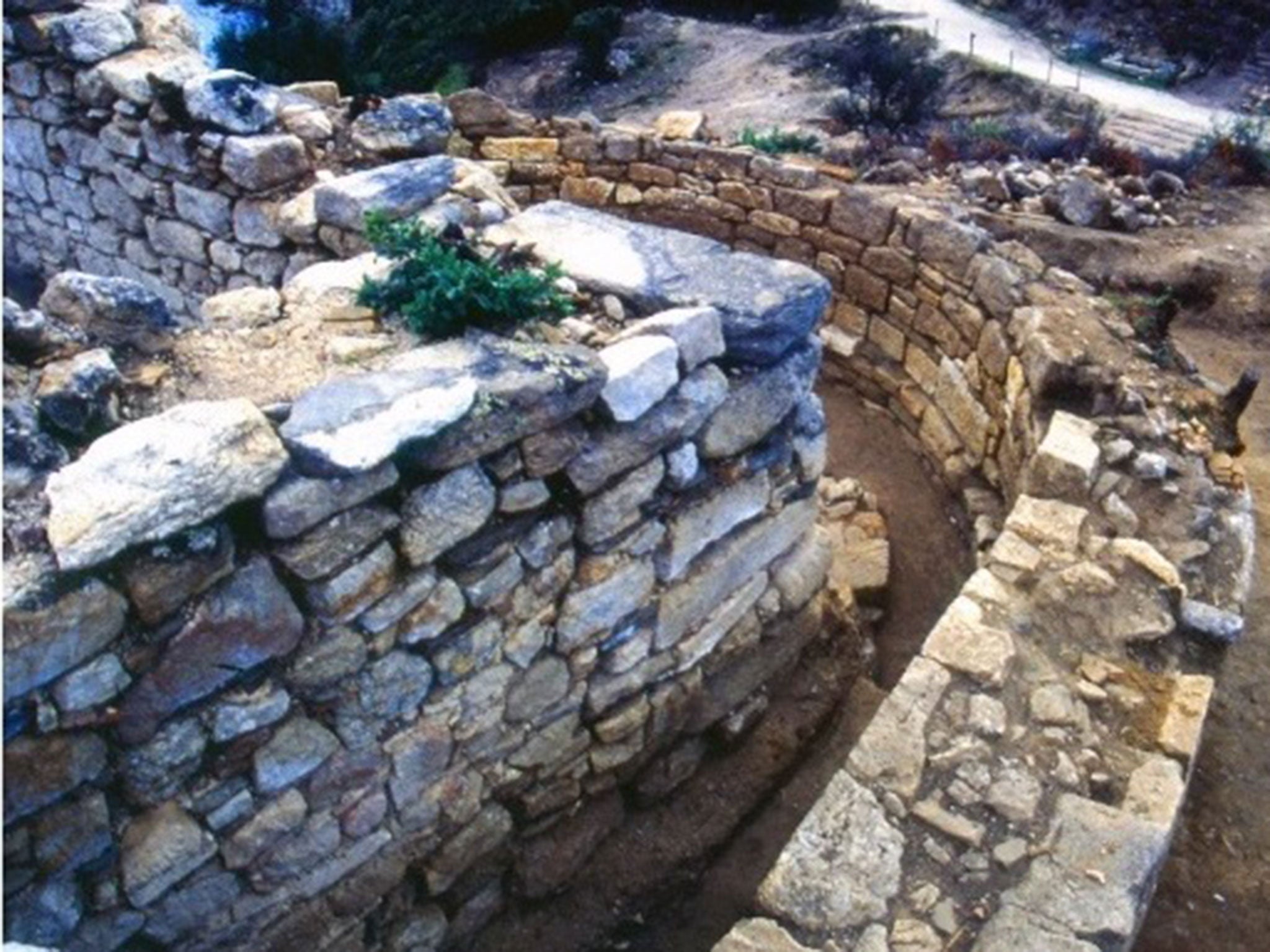 &#13;
The site believed to be Aristotle's tomb &#13;