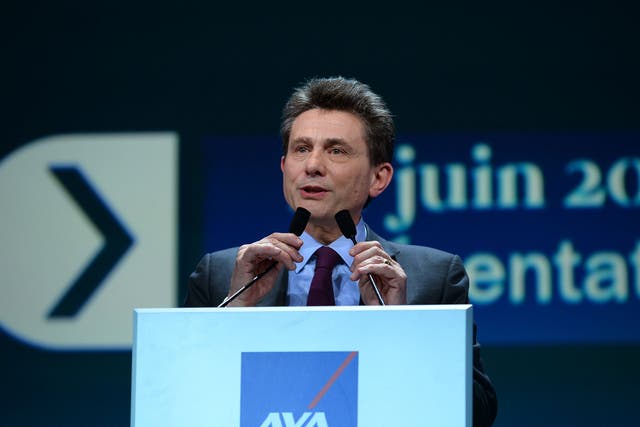 France's biggest insurance group AXA announced on March 21, 2016 that its chief executive and chairman Henri de Castries would step down and also leave the board in Septembe