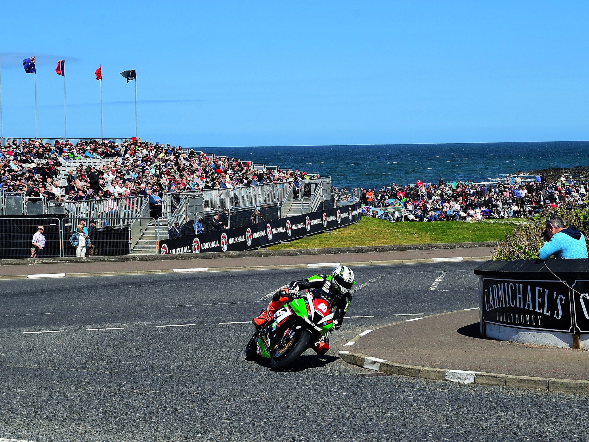 The Isle of Man TT takes place on public roads closed off especially for road races