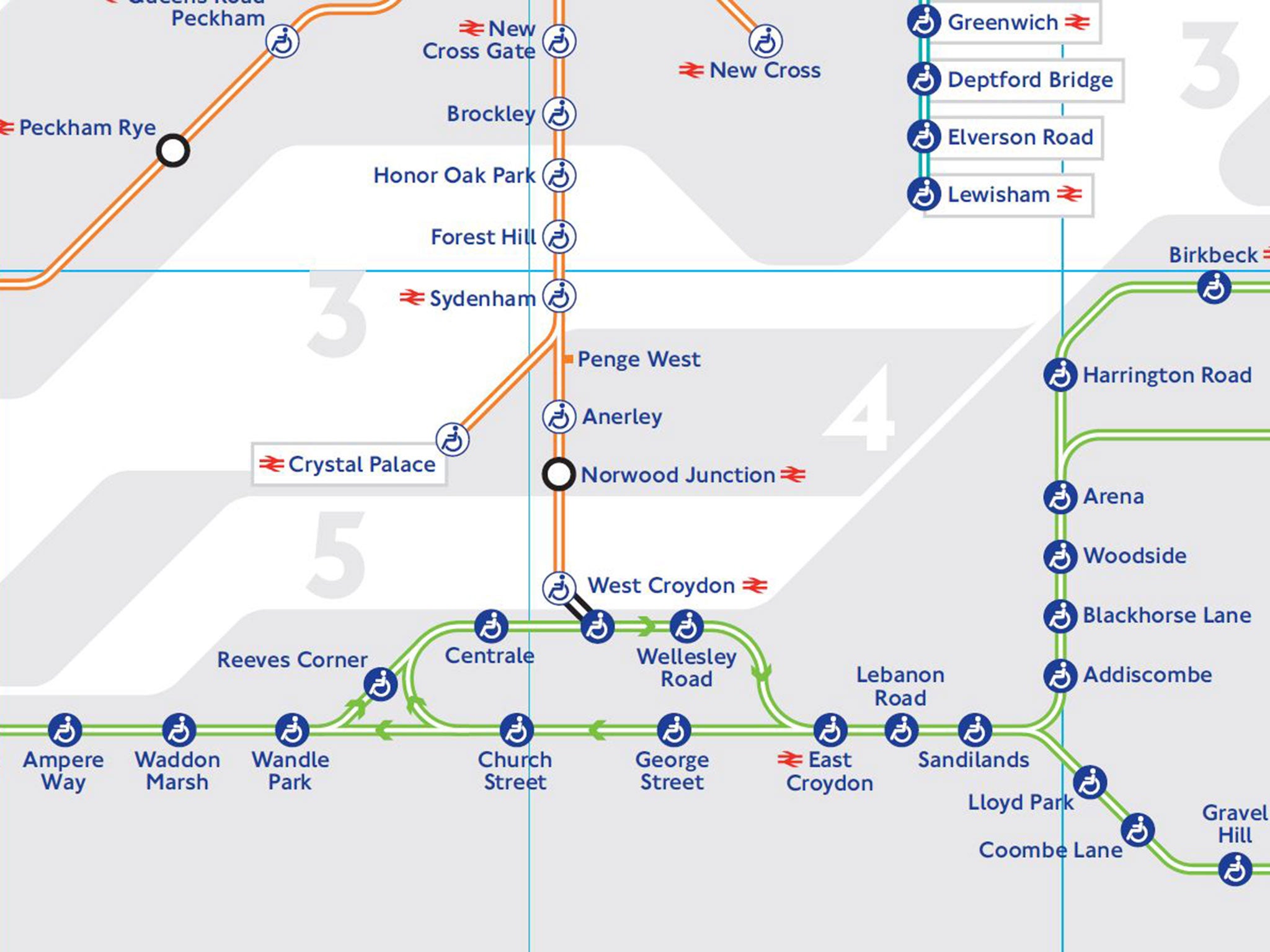 TFL Tube Map Bus Routes