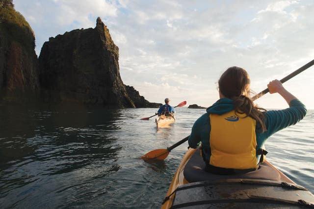 Kayaking on the Bay of Fundy