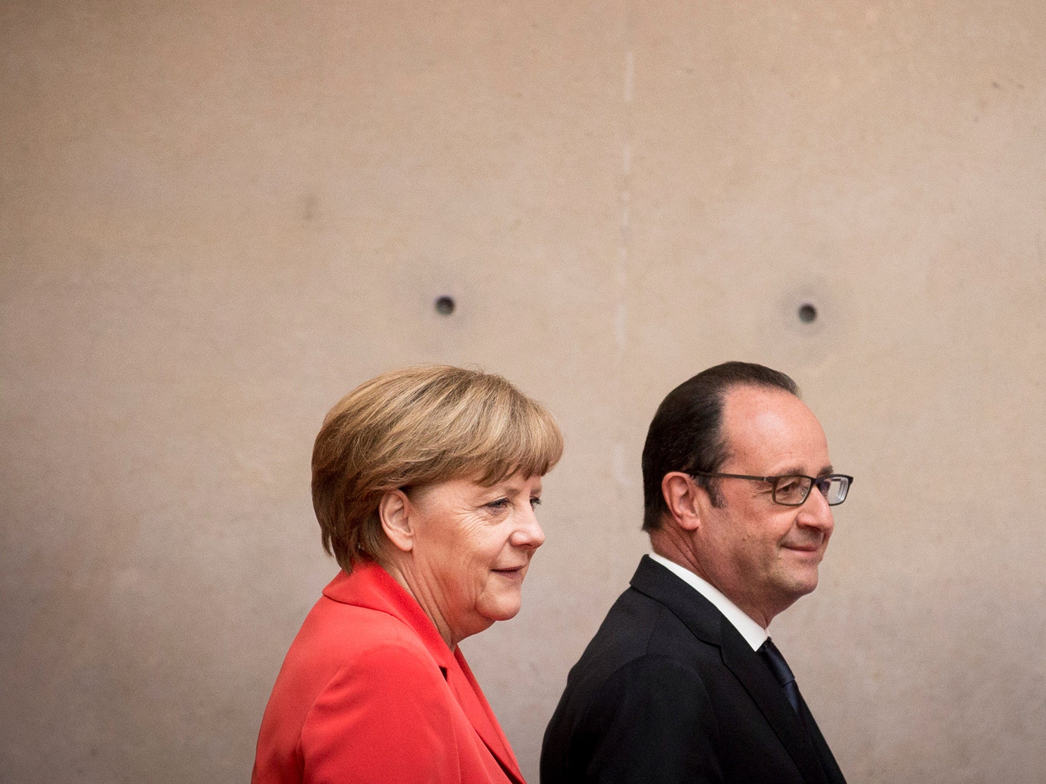 Germany's Merkel and France's Hollande