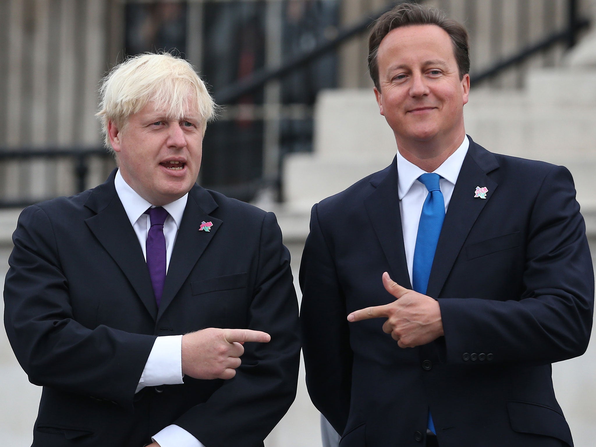 Boris Johnson and David Cameron, the leading figures in the Leave and Remain camps.