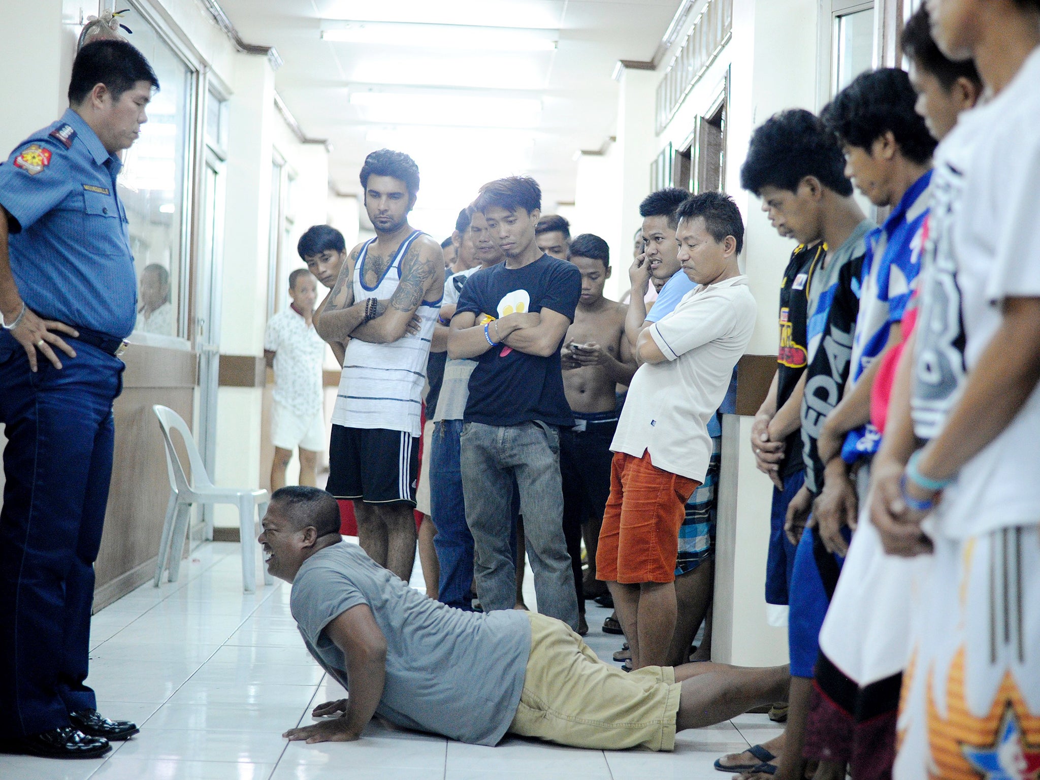 The Police station in Manila implemeted Oplan "RODY," or Rid the streets Of Drinkers and Youths - proposed by President-elect Rodrigo Duterte