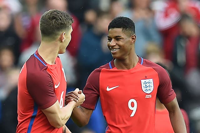 Rashford's debut goal came from his first shot in international football