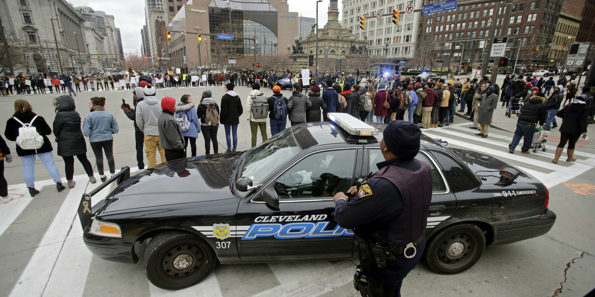 Downtown Cleveland will be flooded with blue