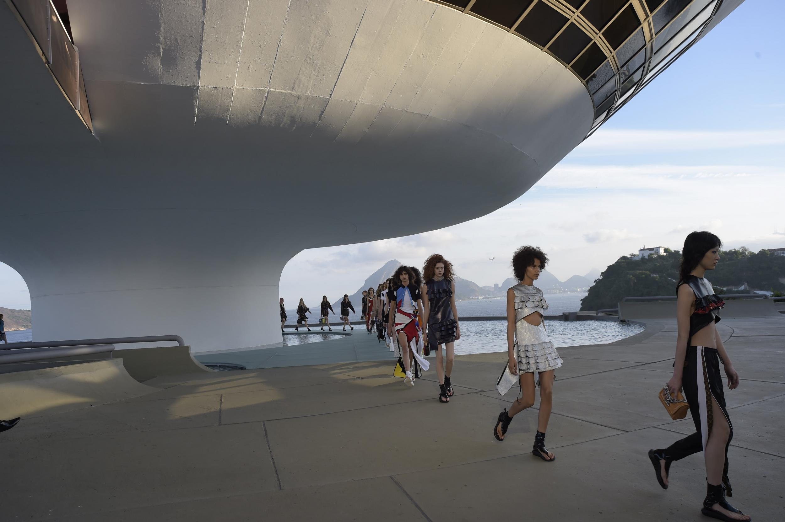 Celebs Carry Louis Vuitton at Louis Vuitton's Cruise 2017 in Rio