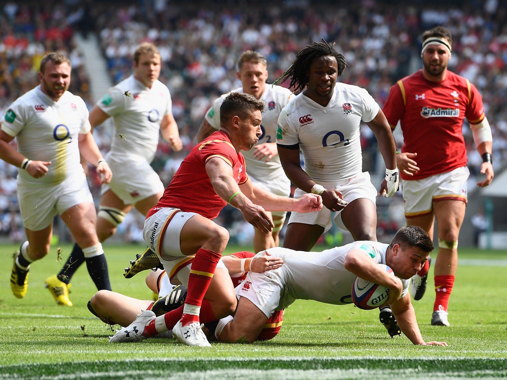 Ben Youngs scores England's third try