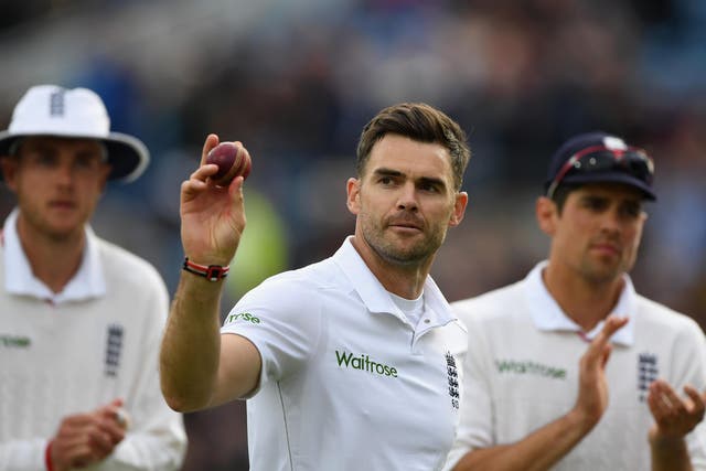 Anderson, centre, and Broad, left, have 35 five-wicket hauls – and match balls – between them.