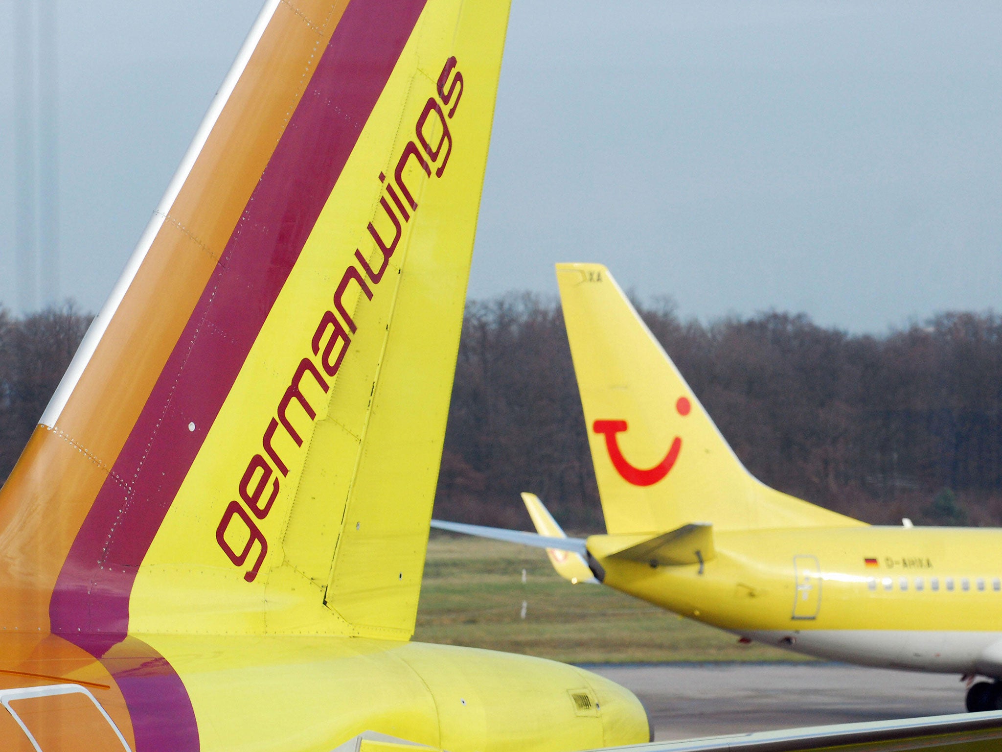 File image: Planes sit on the tarmac at Cologne Bonn Airport