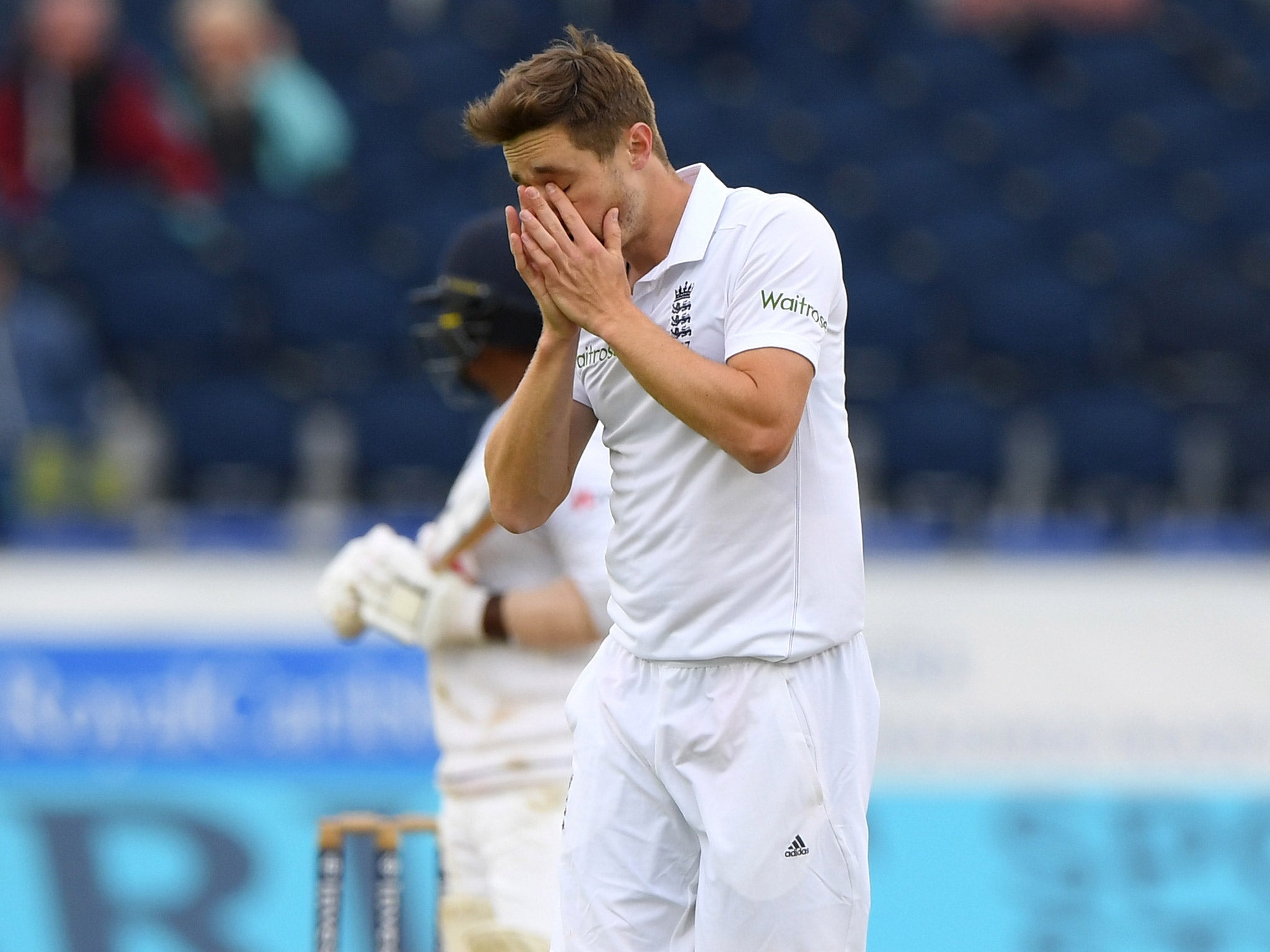 Chris Woakes was unlucky with ball in hand for England