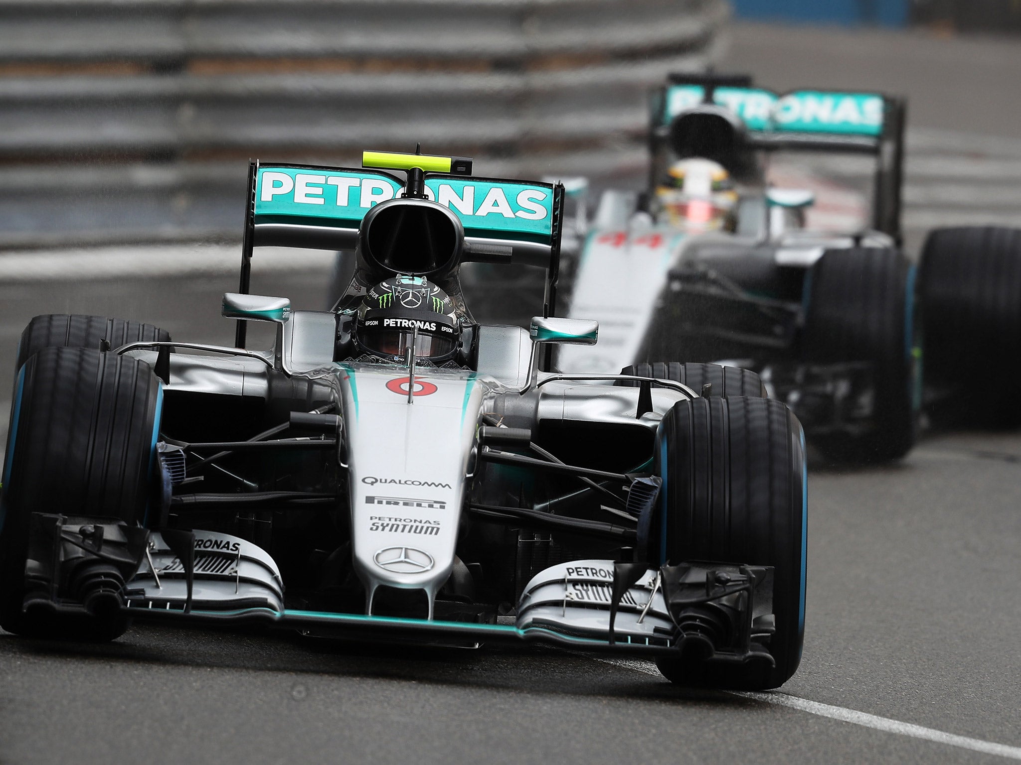 Nico Rosberg allowed Lewis Hamilton to pass him when Mercedes asked him to move over