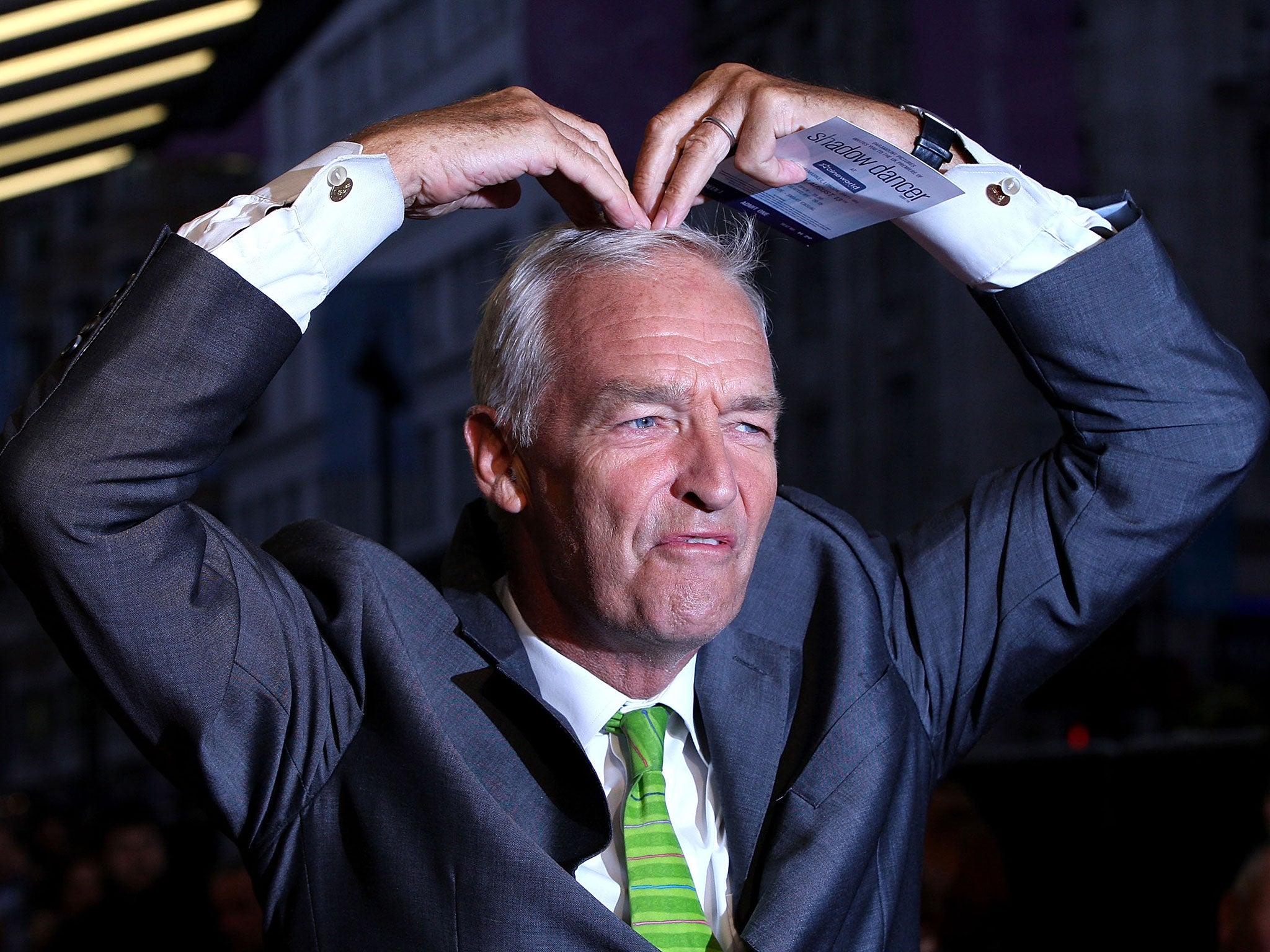 Jon Snow has become the face of Channel 4 after more than 26 years presenting the news. In this file image he does the 'Mo-bot' at the UK premiere of Shadow Dancer in August 2012