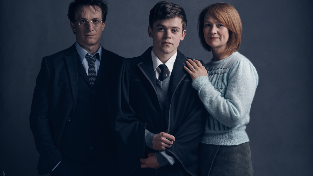 The cast of JK Rowling's Harry Potter and the Cursed Child, playing at London's Palace Theatre