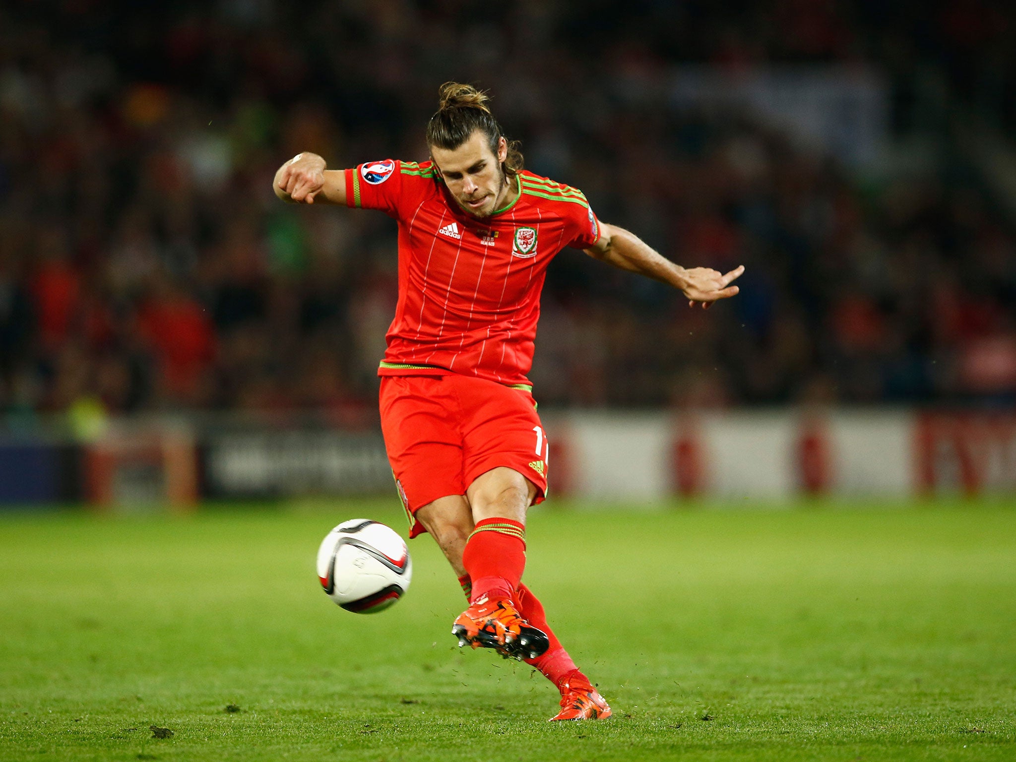 Gareth Bale in action for Wales