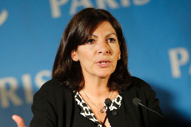 Mayor of Paris Anne Hidalgo gives a press conference regarding the creation of an official camp to welcome migrants on May 31, 2016 in Paris.