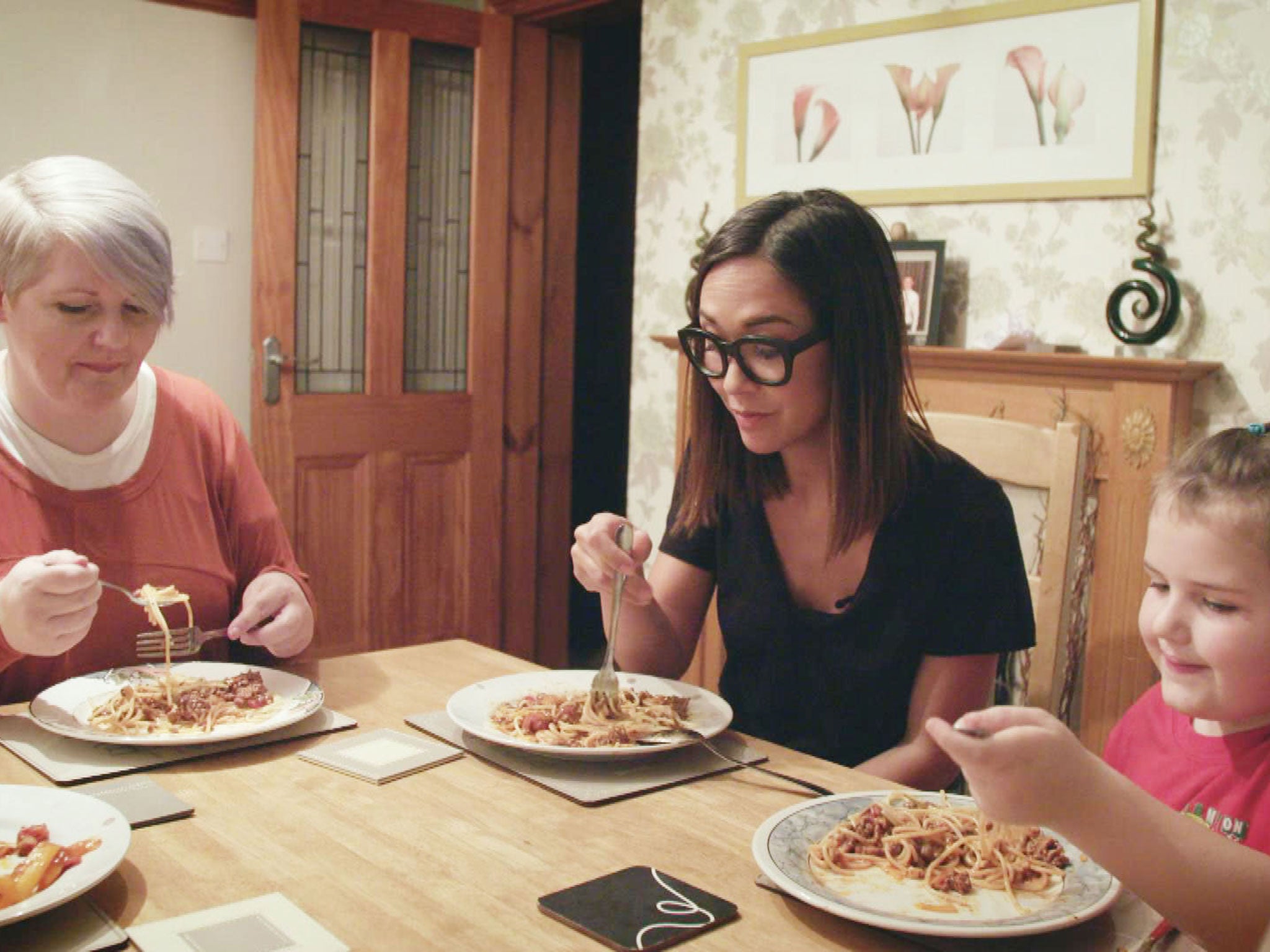 Myleene cooked dinner with the Hewitts
