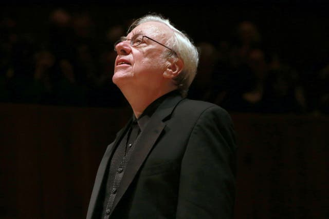 Plaudits: American pianist Richard Goode during a solo piano recital of the last three piano sonatas by Schubert as part of the Southbank Centre's International Piano Series