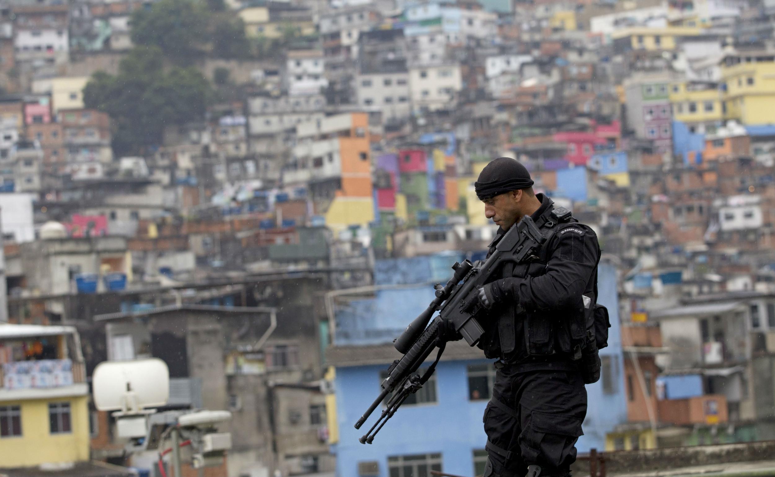 Police operation in a Rio favela