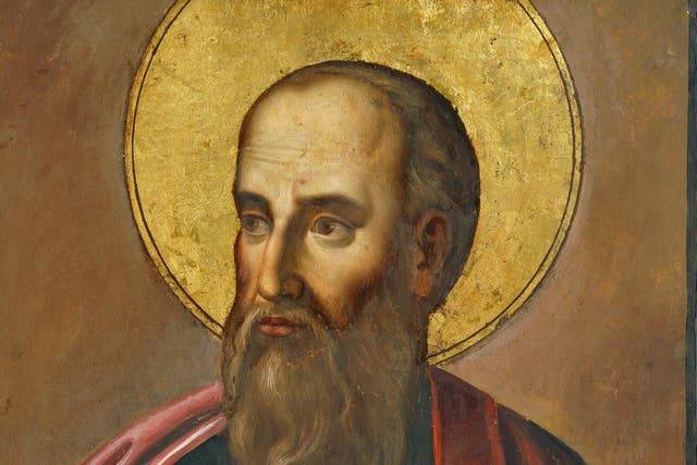 Portrait of Saint Paul of Tarsus or Saint Paul the Apostle. Painting by Giuseppe Franchi