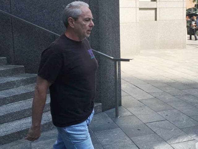 Steven McClatchey leaving the federal courthouse in Manhattan, New York