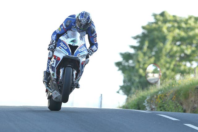 Ian Hutchinson set the fastest lap time during Tuesday's practice session