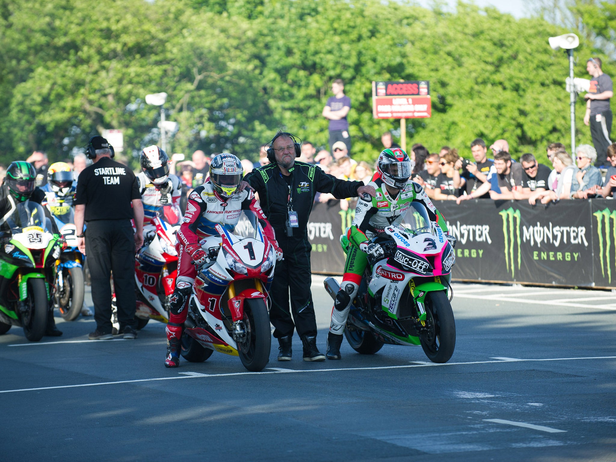 John McGuinness (left) is bidding for his 24th victory at the TT