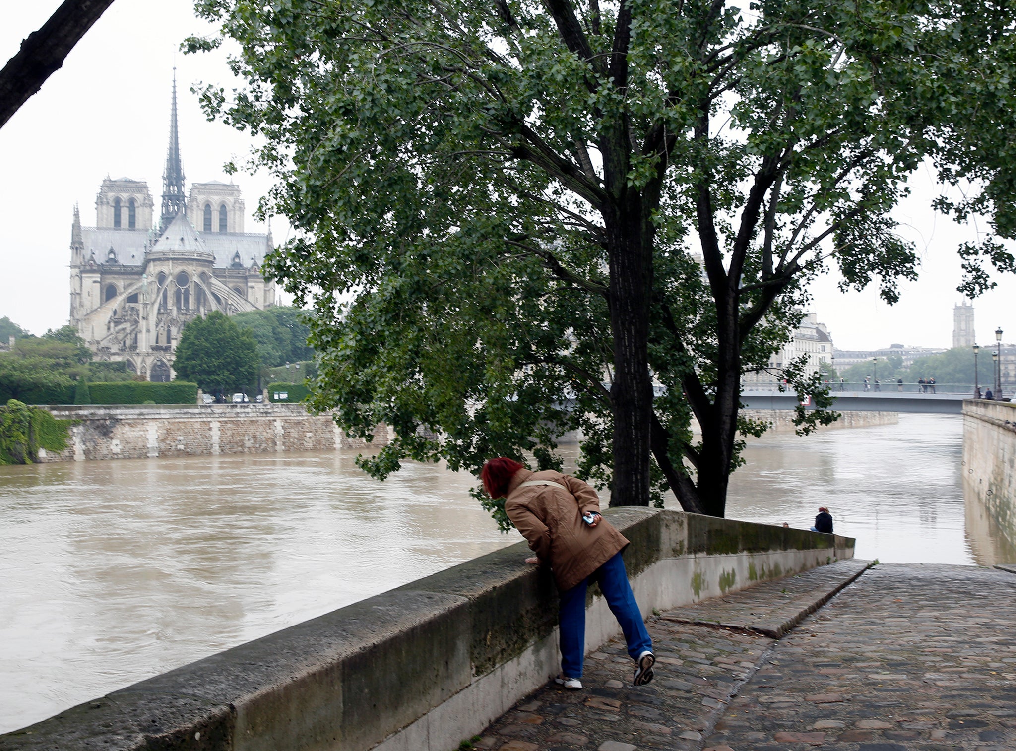 Large areas of north central France are already severely flooded