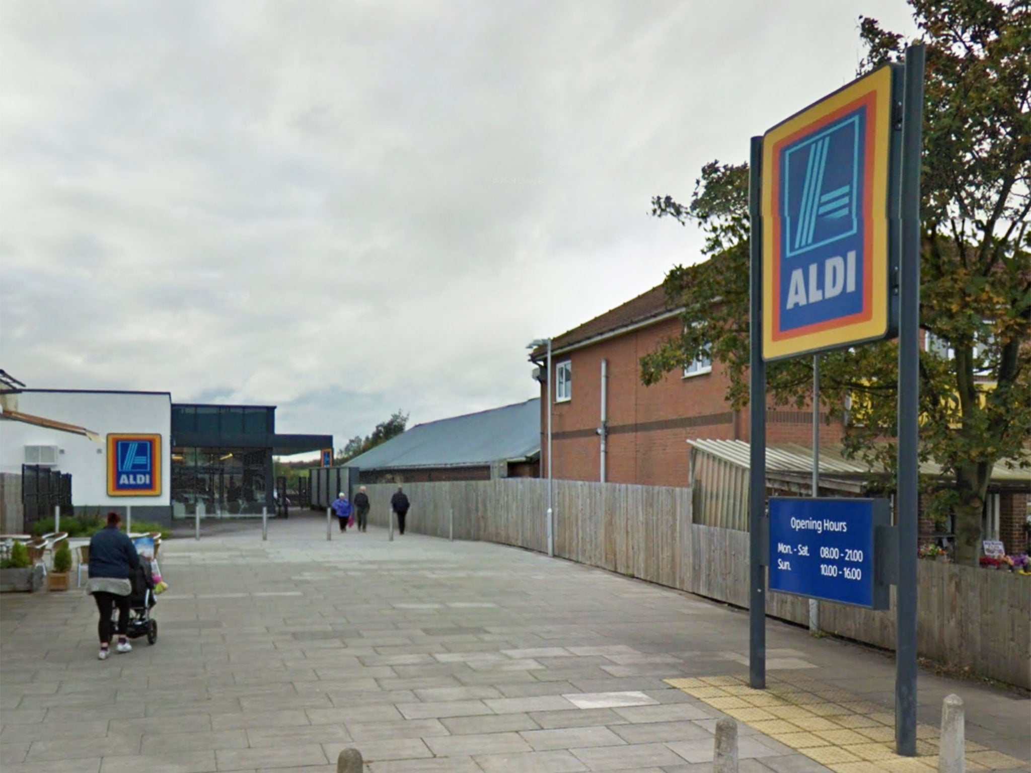 The branch of Aldi in Dinnington was closed for around five hours while police conducted their search