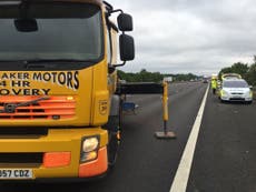 Two dead and several injured after motorway pile-up in Gloucestershire