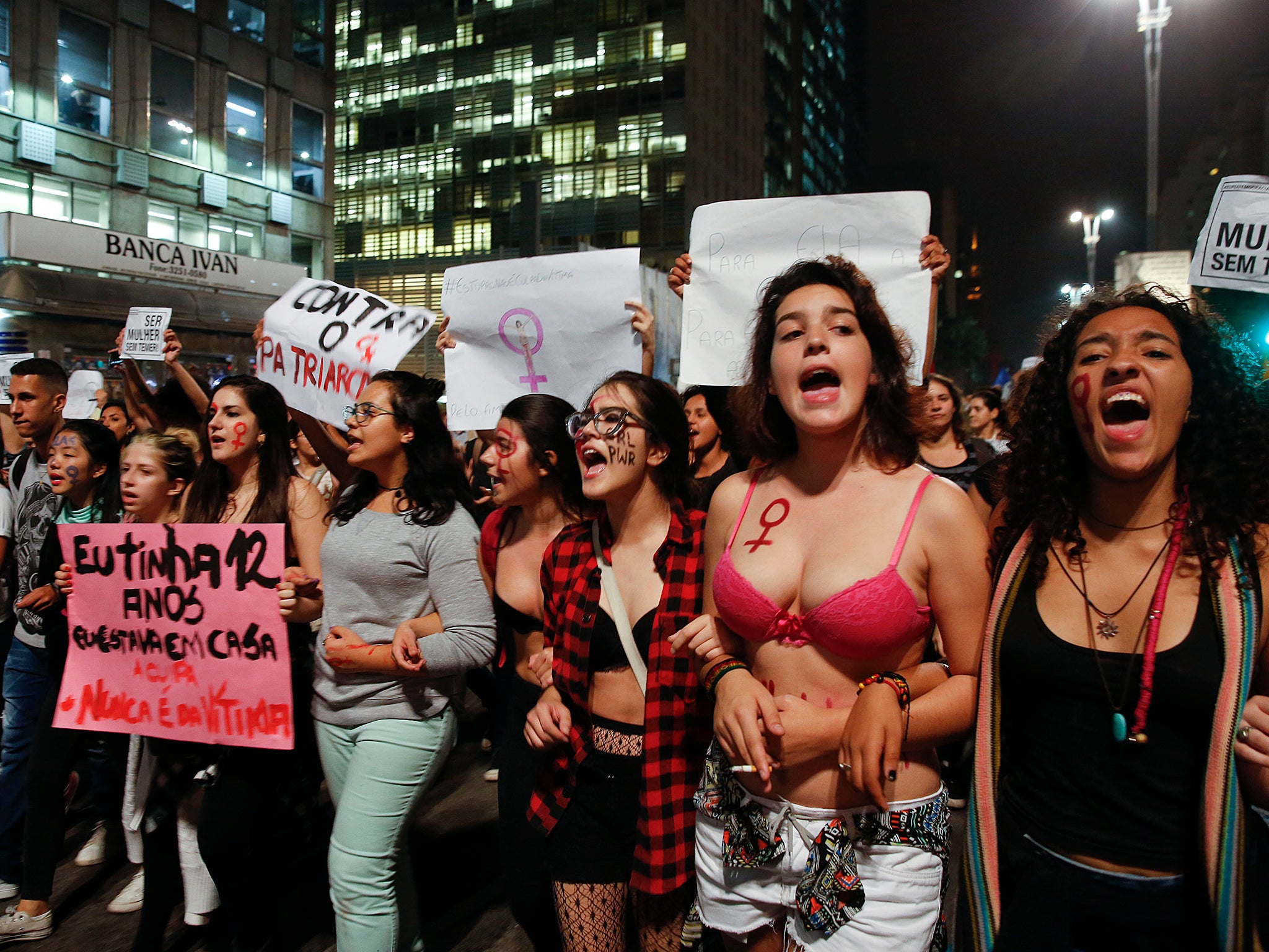 Protests took place in Rio de Janeiro