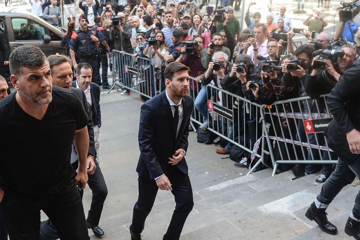 Lionel Messi court case: Barcelona forward jeered, branded a 'thief' as ...